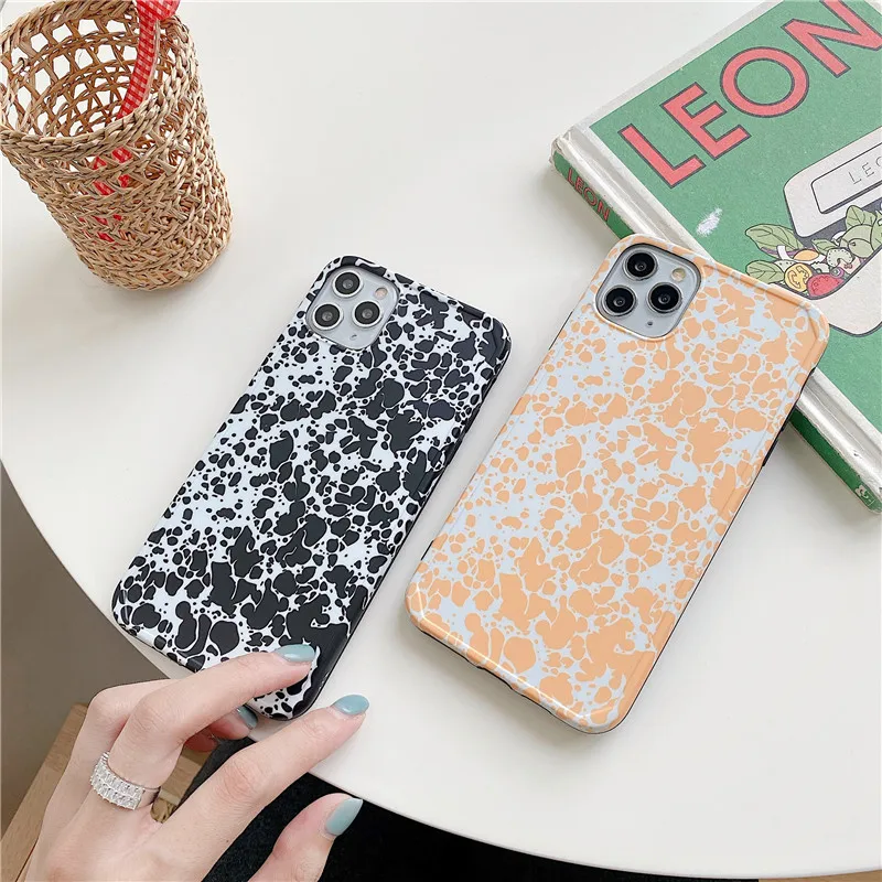 

Cute Fashion Milk Cows Pattern Phone Case For iphone 11 Pro max 7 8 plus X XR XS Max Back Cover Silicone Soft Capa For iPhone se