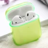 02 Зеленый белый оранжевый красный чехол для наушников для Airpods 1 2 твердый прозрачный чехол для Apple Airpods 1 2 противоударный чехол - Цвет: 02