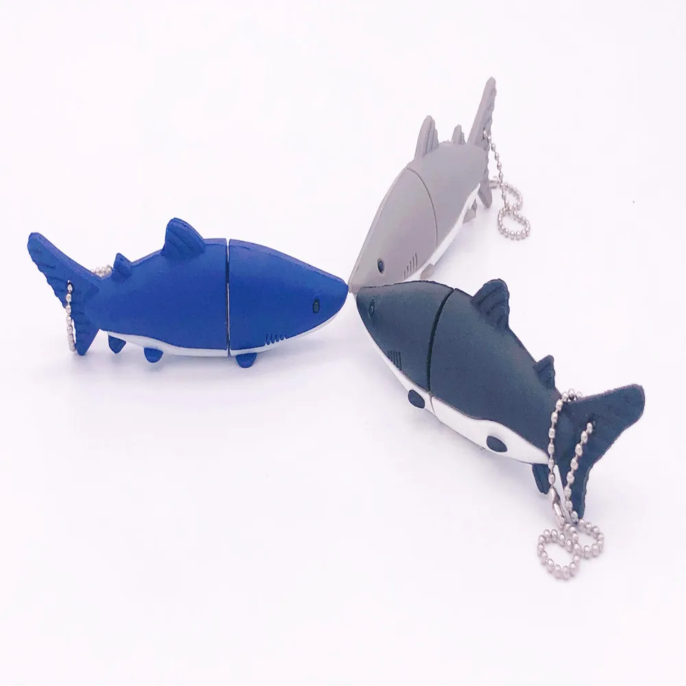 

Cartoon Cute Animal Pen Drive Dolphin Shark USB Flash Drives Usb2.0 Pendrive 4G 8G 16G 32GB 64G 128G 256G Flash Memory USB Stick