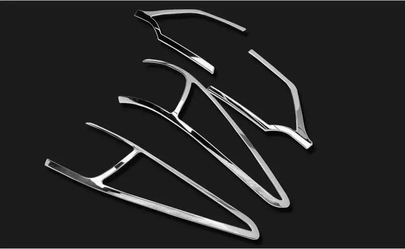 ABS Хромированная Автомобильная передняя фара + Задняя задсветильник крышка фары