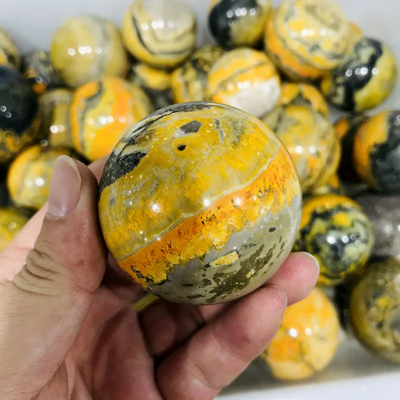 Натуральный Шмель Сфера из яшмы исцеляющий хрустальный шар минеральный
