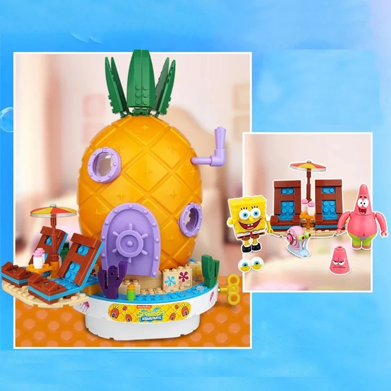 Новый SpongeBobed музыкальные игрушки дом в форме ананаса друзей KrabbyPatty Патрик Squidward