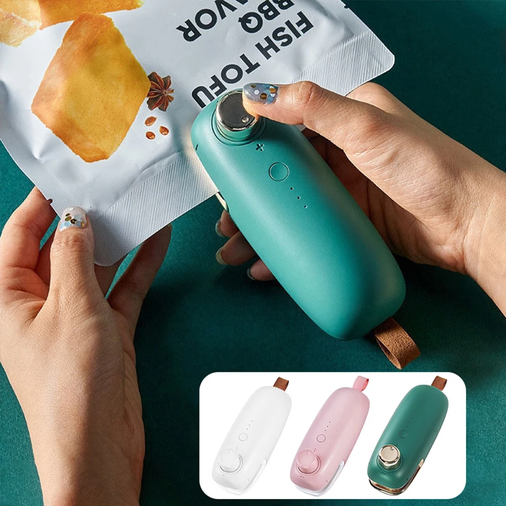 

Portable Bag Clips Electric Heating Plastic Bag Sealing Packing Capper For Food Sealer USB Vacuum Packing Plastic Machine Tools
