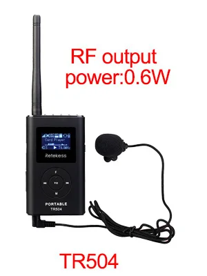 0,6 Вт 1 FM передатчик TR504+ 10 FM радио приемник PR13 Беспроводная система гида для направляющей церковной встречи система перевода