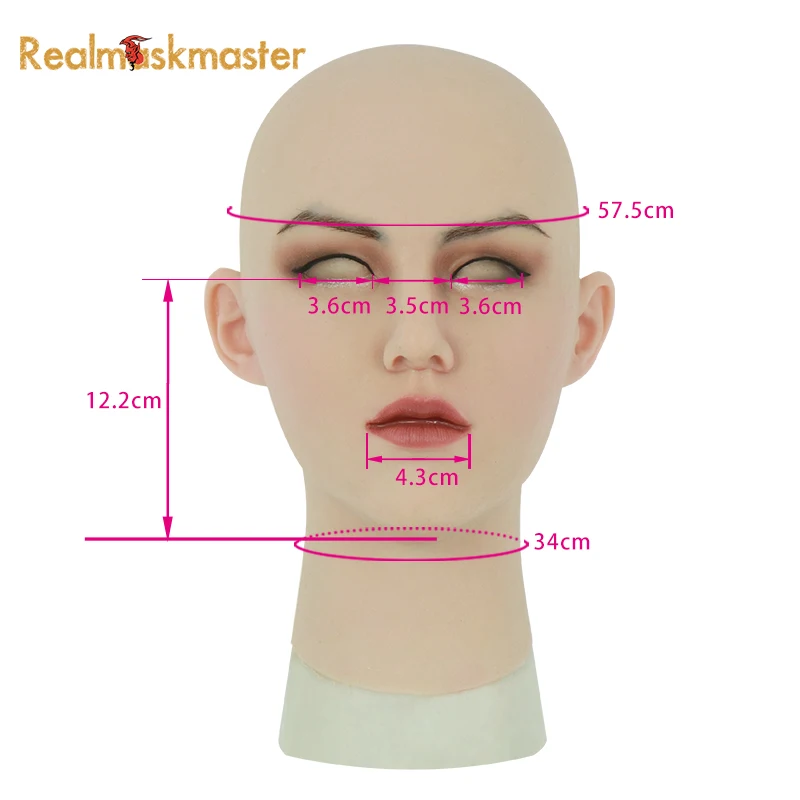 Realmaskmaster, силиконовая маска Ann, искусственная, с реалистичной кожей, маска для трансвеститов транссексуалов, для мужчин, транссексуалов, трансвеститов, трансвеститов, латексная Сексуальная