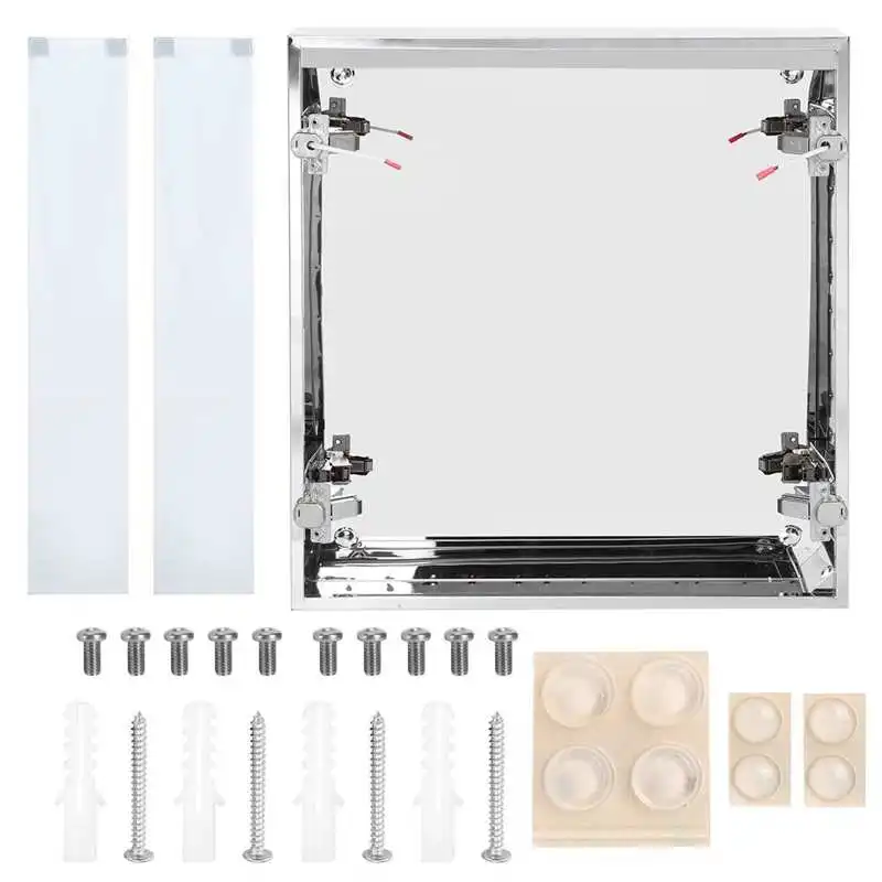 

Bathroom Mirror Cabinet Wall Mounted Double Doors LED Bathroom Mirror Cabinet Storage Organization wall mount bathroom mirror