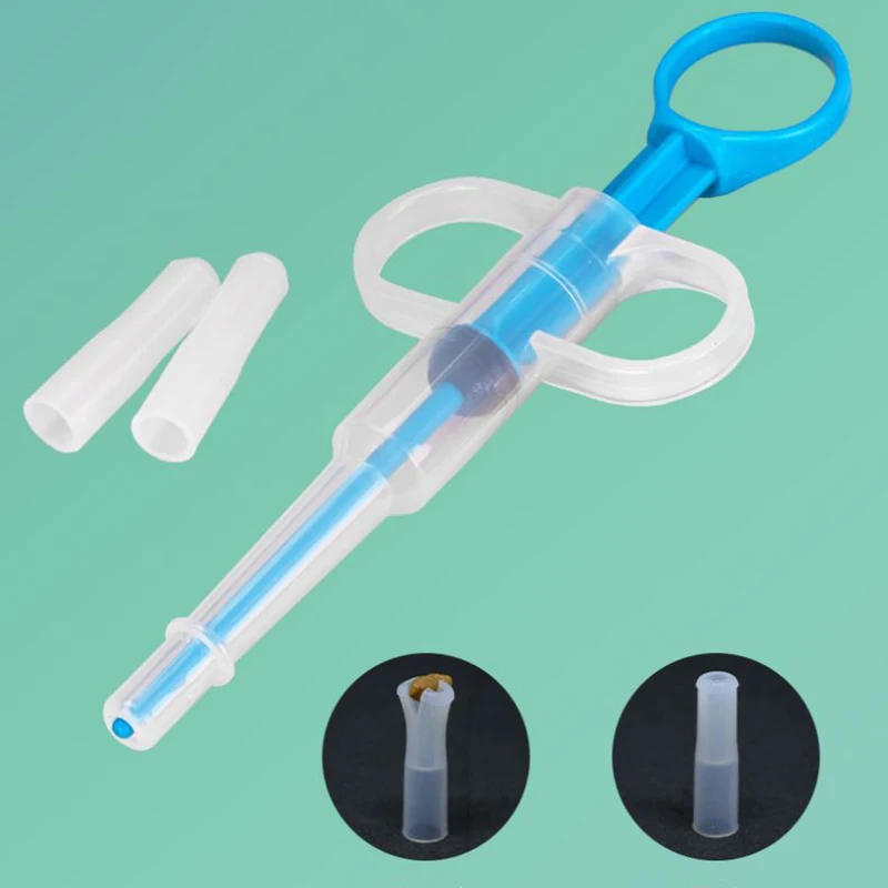 

1 Pcs Pet Medicine Feeder Pill Push Dispenser Water Syringe Dog Cat Tube Feeder Dog Pet Medicine Tool High-Quality Materials
