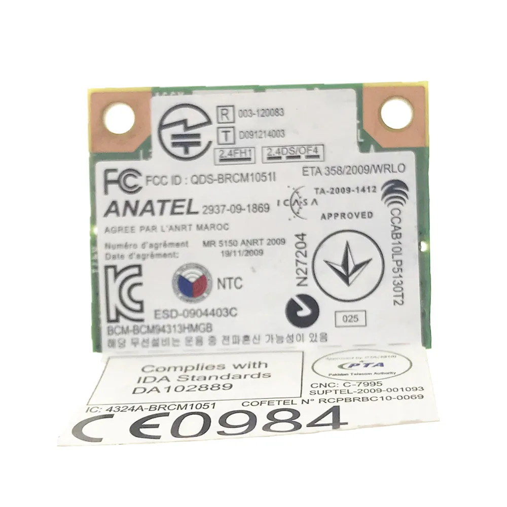 Беспроводная карта Broadcom Bcm94313HMGB BCM4313 04W3761 Mini Pci-e BT4.0 для Lenovo M490s E530 E430 S430 B480 |