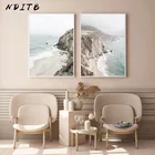Океан морской пляж побережье морской пейзаж живопись Nordic художественный постер картина принт пейзаж Настенная картина Декор в гостиную