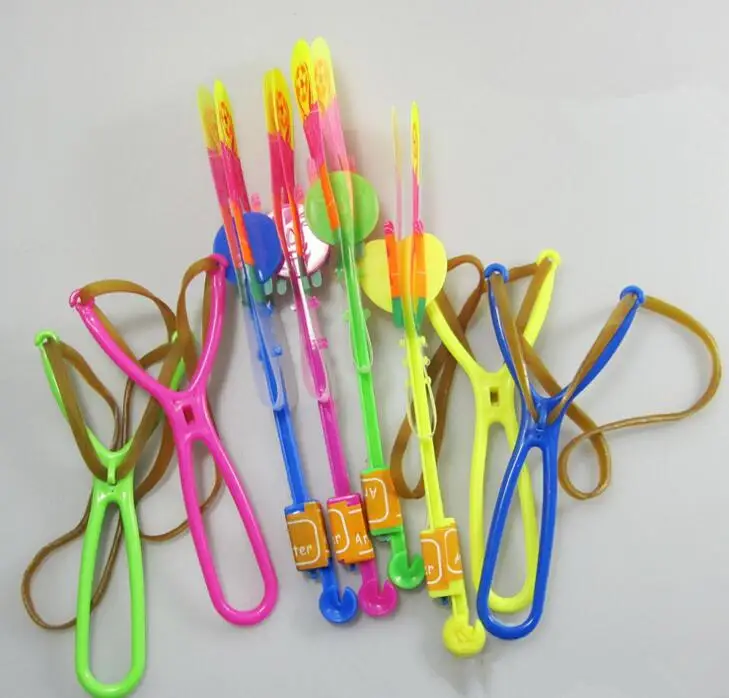 

baby toy 50pcs y-shape random color straight Light Arrow Flying Toy LED Lighting Flash Toys Party Fun Gift Catapult