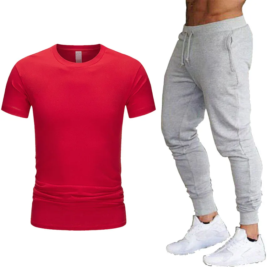 Бесплатная доставка комплект из 2 предметов мужской спортивный костюм одежда для