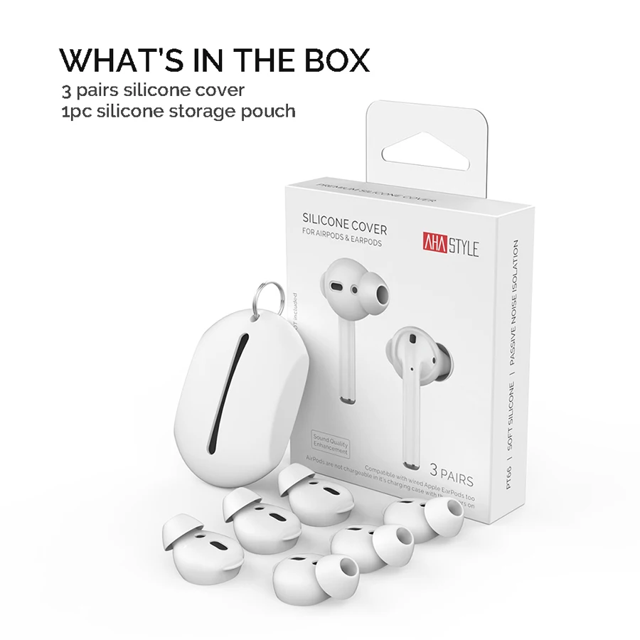 Силиконовые наушники-капельки чехол для Airpods 2 Наушники Eartips коробка для хранения для Airpods аксессуары