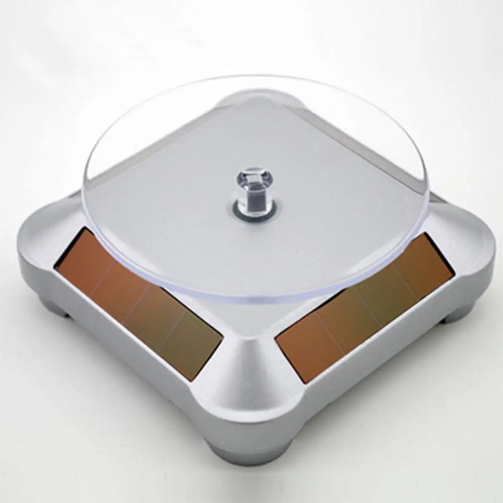 Вращающийся дисплей на солнечных батареях подставка для часов телефона