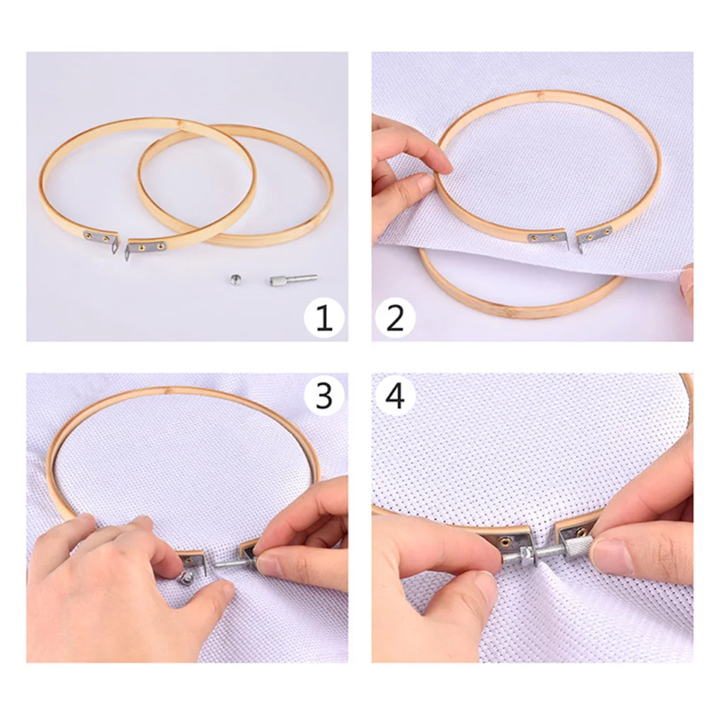 

Juego de para bordado de aguja y aro de 100 colores, Kit de perfor de hilo de punto para mujer, accesorios de costura