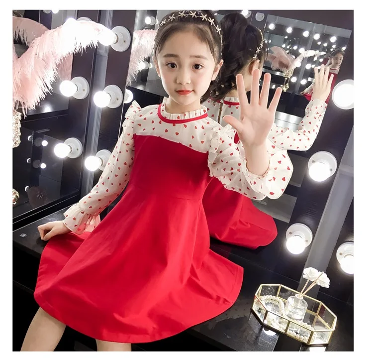 Весенне-осеннее платье для девочек 5-10 лет | Детская одежда и обувь