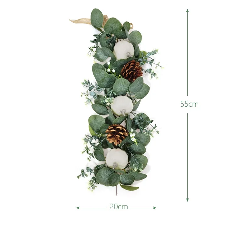 Wall artificial ecualyptus vine for home decor Green Artificial Plant Hanging Leaf Party Garden room Decoration |