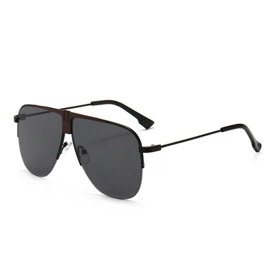 

Retro Frameless Sunglasses Male And Female Pilots Tricolor Trend Sunglasses Cool-Looking Unique Wonderful European And American