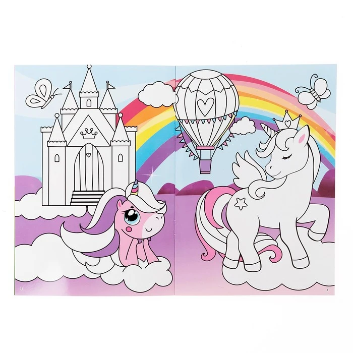 Раскраска многоразовая БУКВА-ЛЕНД Рисуй-стирай. Для девочек набор 2 шт. по 12 стр. |