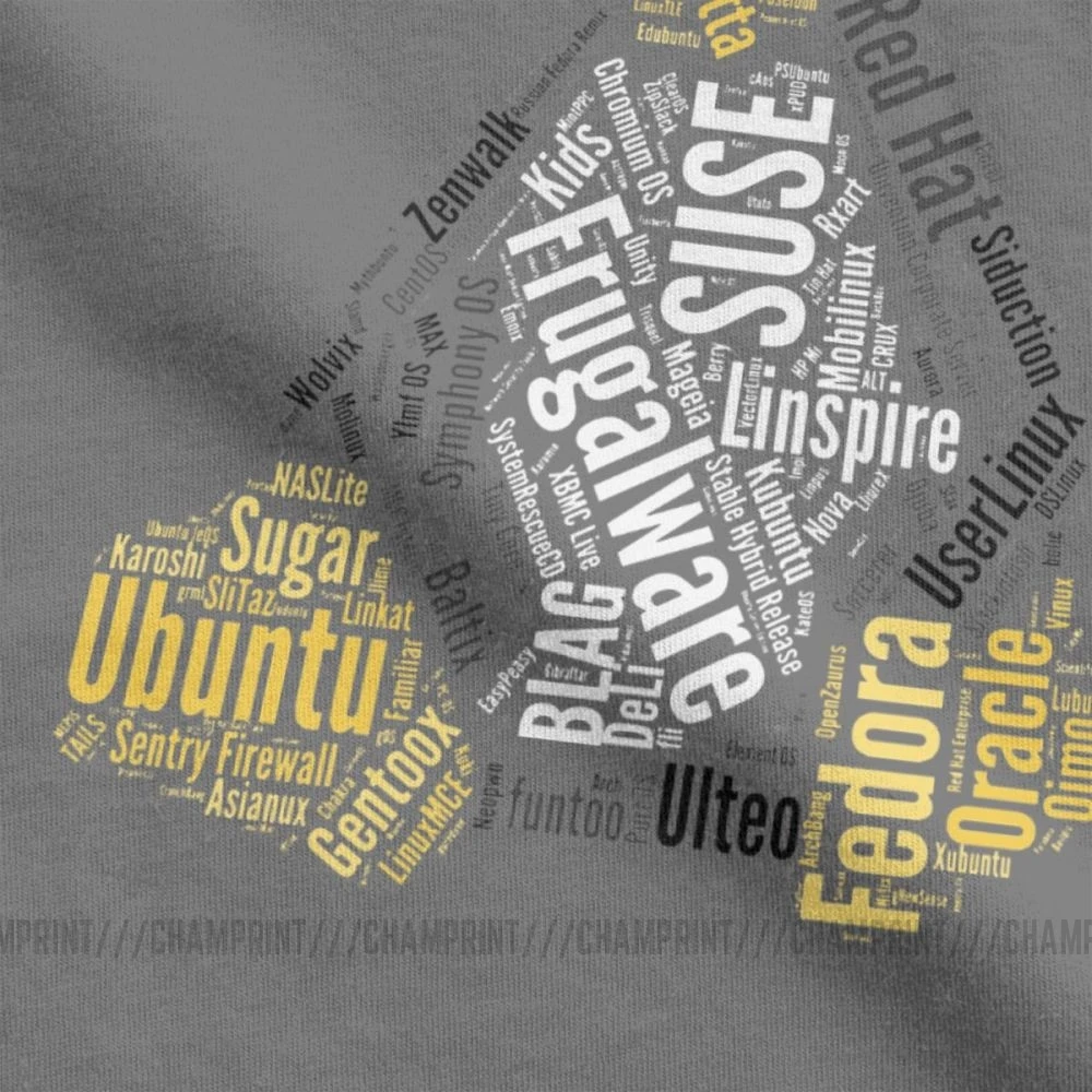 Новинка Tux Typo Linux Distro дистрибьюция Ubuntu футболки мужские с круглым вырезом хлопок футболка с коротким рукавом футболка одежда с принтом