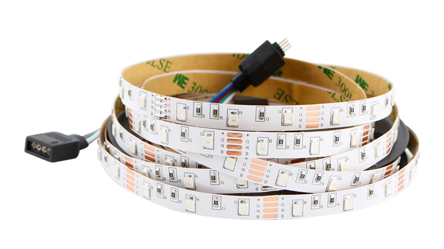 5 в USB Светодиодная лента RGB 2835 ТВ задний светильник 50 см 1 2 3 4 5 м светодиодный светильник с ИК-управлением для настольного ПК лампа лента Диодная лента ТВ