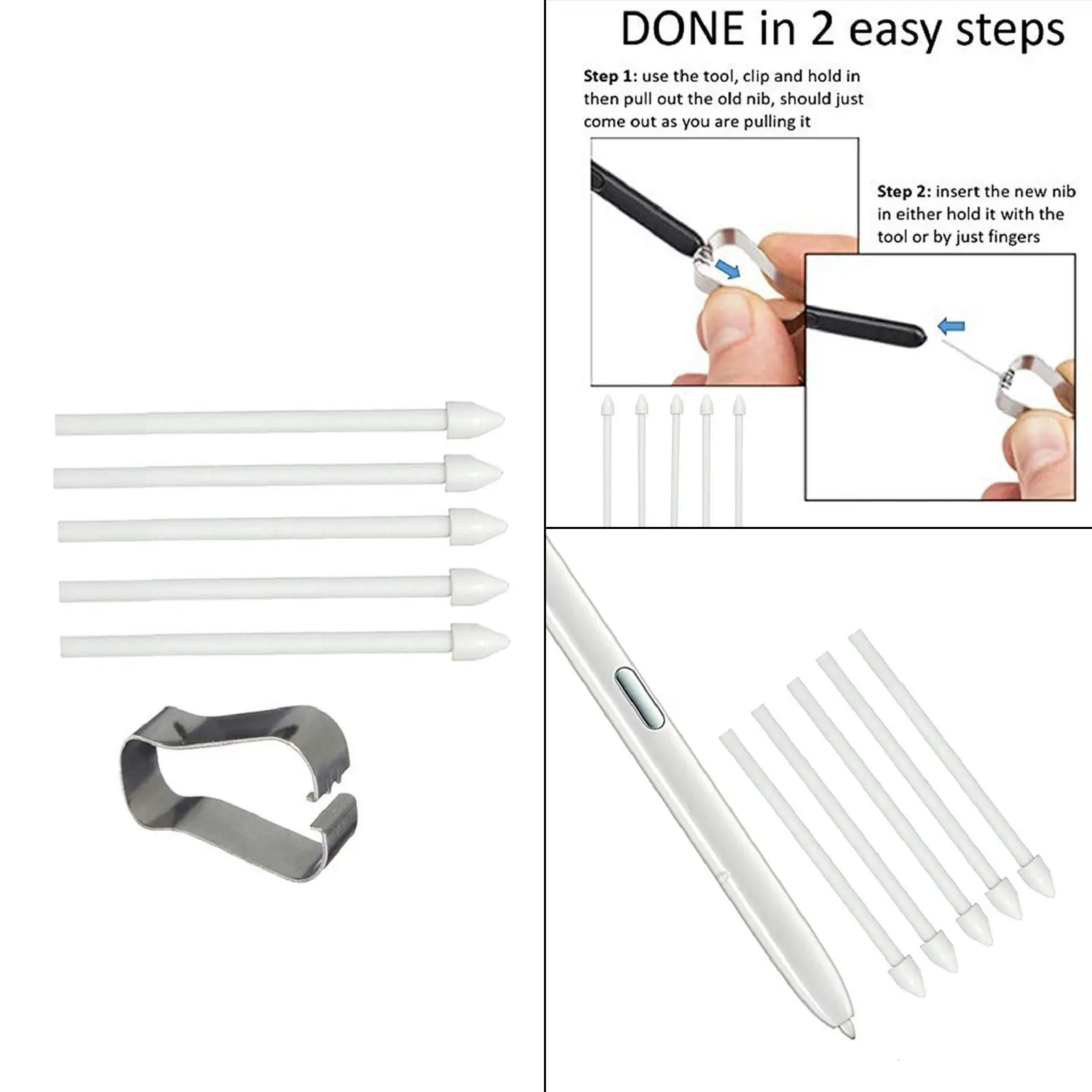 

5 шт., сменные наконечники для планшетов S7 S7 + S6 Lite Note 10