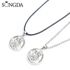 Модное ожерелье с подвеской Святого Кристофера, Крест Святого Кристофера, Иисус, Рождественский сувенир, Женская цепочка украшения, подарки, аксессуары