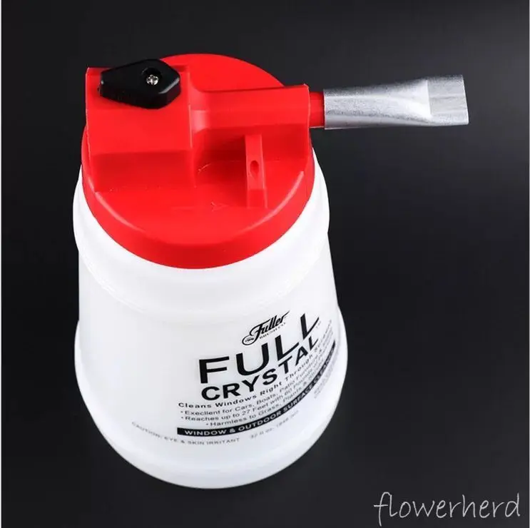 Очищающая поливочная банка полностью кристаллический очиститель для окон