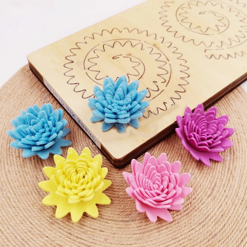 

Diy Flower Type Cutting Mold Handmade Decoration Wooden Mold for Flower Custom Die-cutting KX4C
