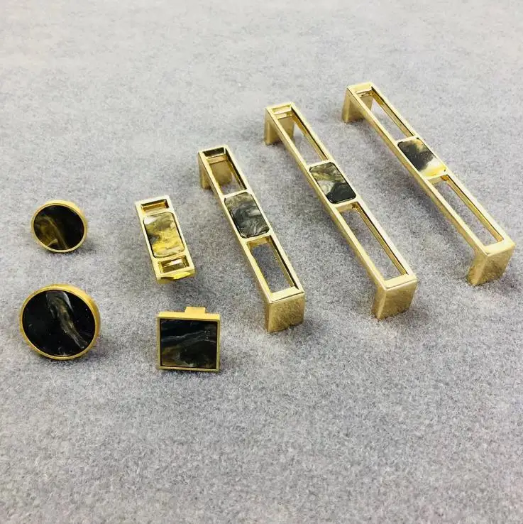 LCH в скандинавском стиле твердая латунь инкрустированная синий розовый черный