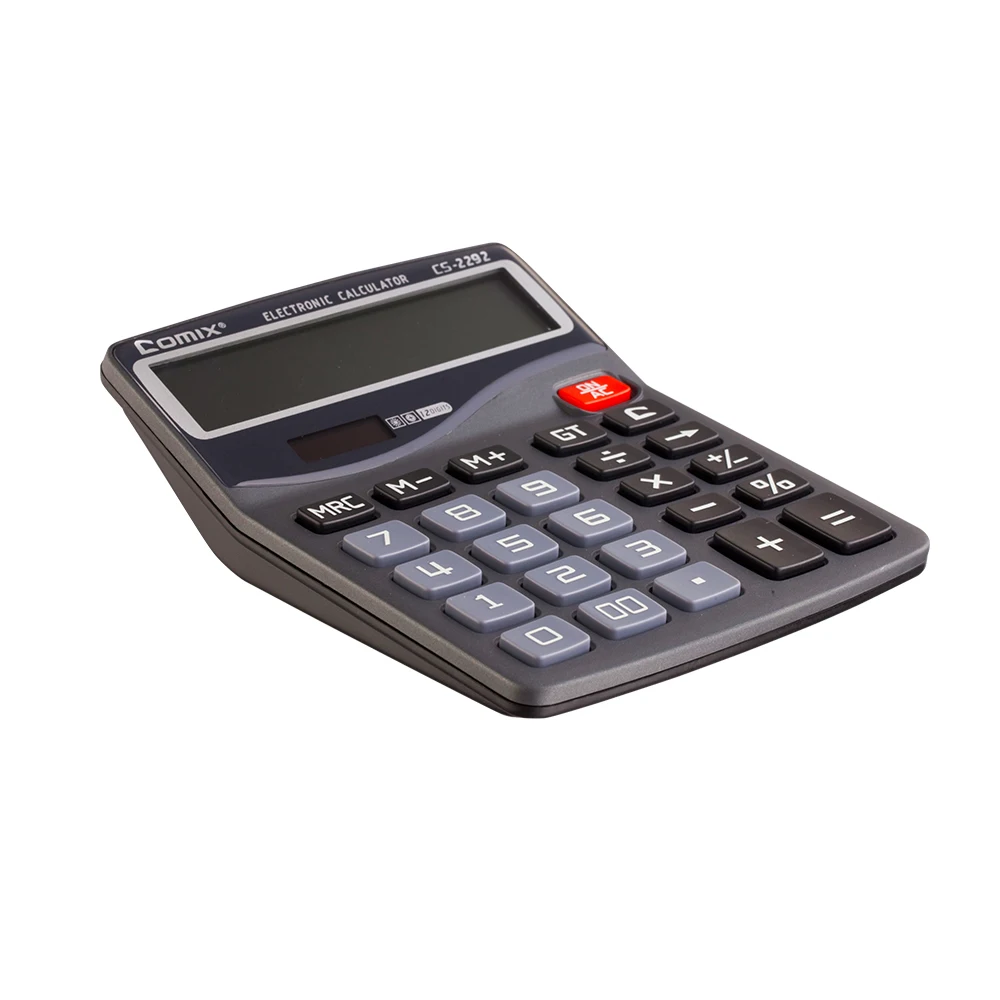 Электронный калькулятор Comix с двойной функцией подачи звука большой Настольный 12