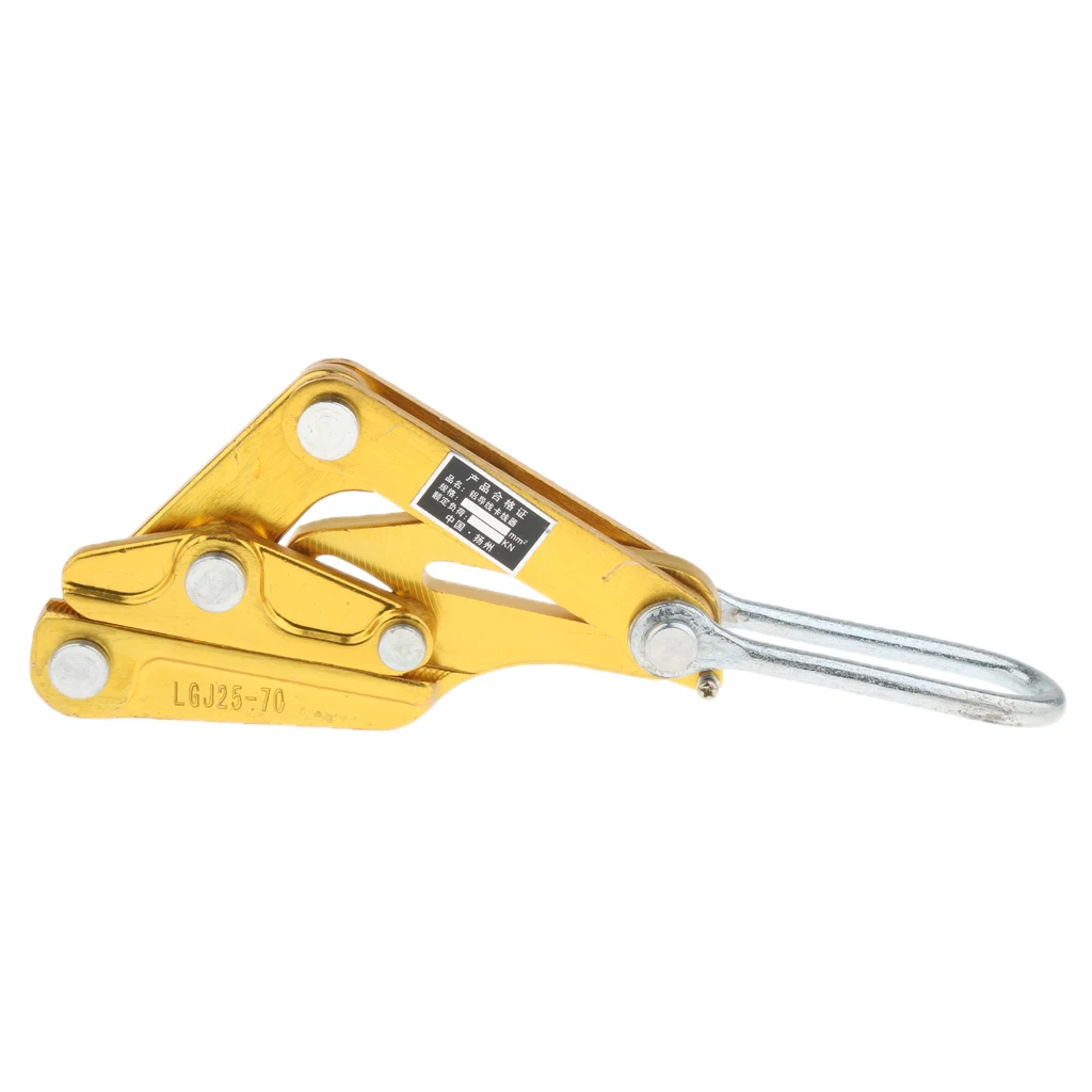 

Wire Rope Grip Pulling Puller Tightening Tool 10KN 1 Ton 25-70 Al-Ma Alloy