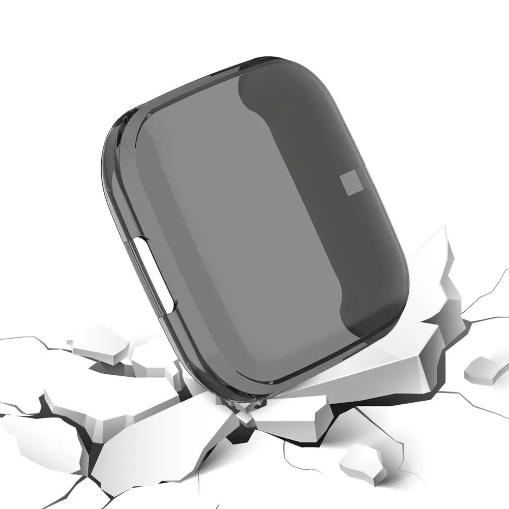 

Ультратонкий Мягкий защитный чехол из ТПУ для умных часов Fitbit Versa 2, защитный чехол с полным покрытием, силиконовый чехол