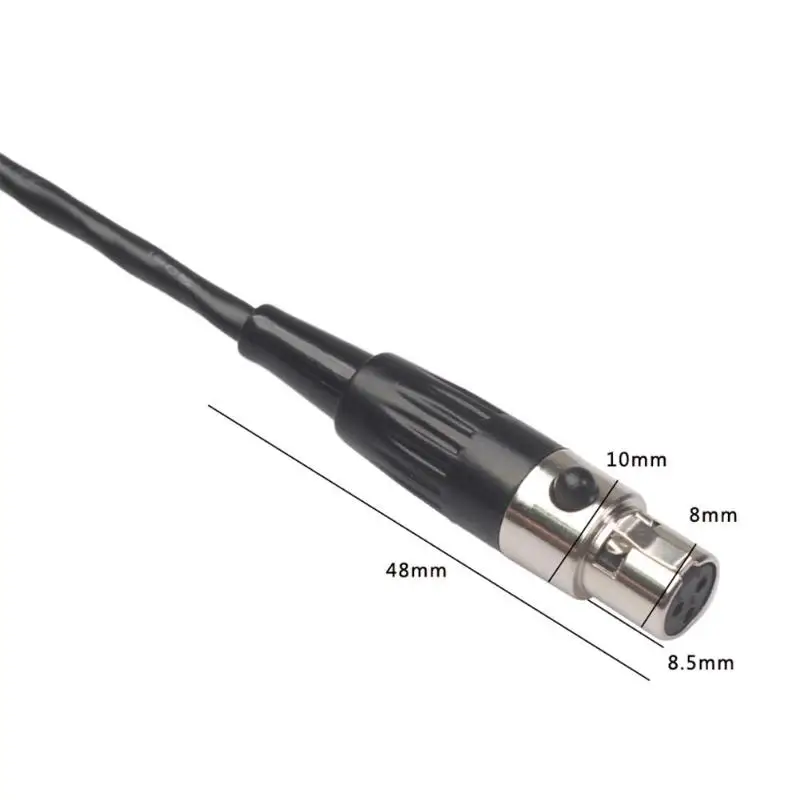 Аудио кабель медный корпус никелированный мягкий клей Mini XLR 3pin Female to 3 5 мм разъём