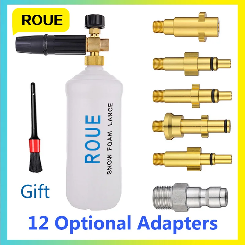 

High-Pressure Cleaning Sprayer Foam Generator Foam Gun Snow Foam Lance Car Washer 1L for Karcher Lavor Bosch AR Nilfisk M22