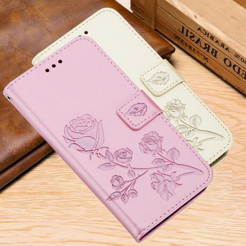 Кожаный чехол бумажник с откидной крышкой для Huawei P30 P20 P10 P9 P8 Lite Flower Honor 9X 8X 7X 7A 7C 8A 8S