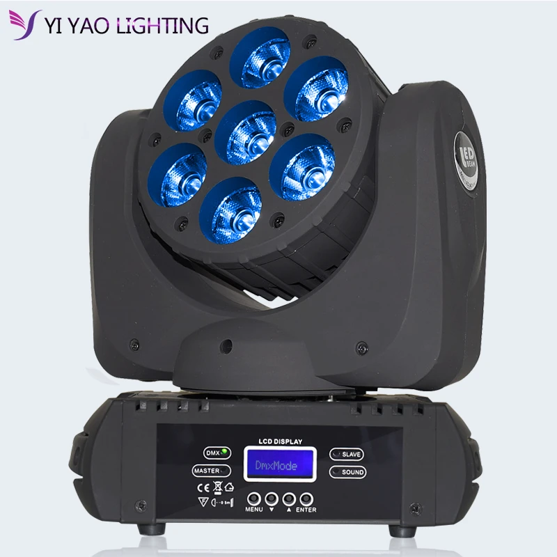 7*12 Вт Led большой пчелиный глаз Moving головной светильник RGBW Луч 7x12 Лира стирка с Dmx