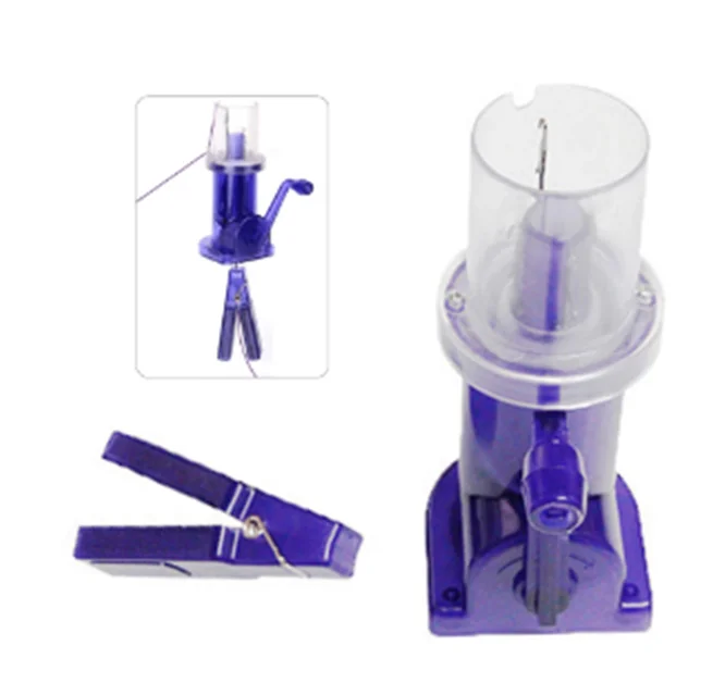 

Новый стильный ручной венчик для Вязание машина Творческий украсить Вязание машины жгутовых полосок Пластик шпуля Knitter Wool Winder ремесло брас...