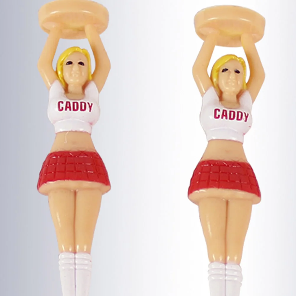 4/6 PCS/Set Outdoor Girl Golf Tees Plastic Holder For Golfers Sport Decoration Protect Rod |