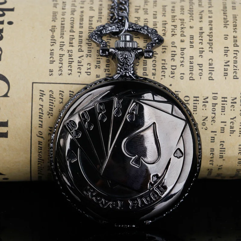 Роскошные кварцевые карманные часы на цепочке с подвеской в виде капли для