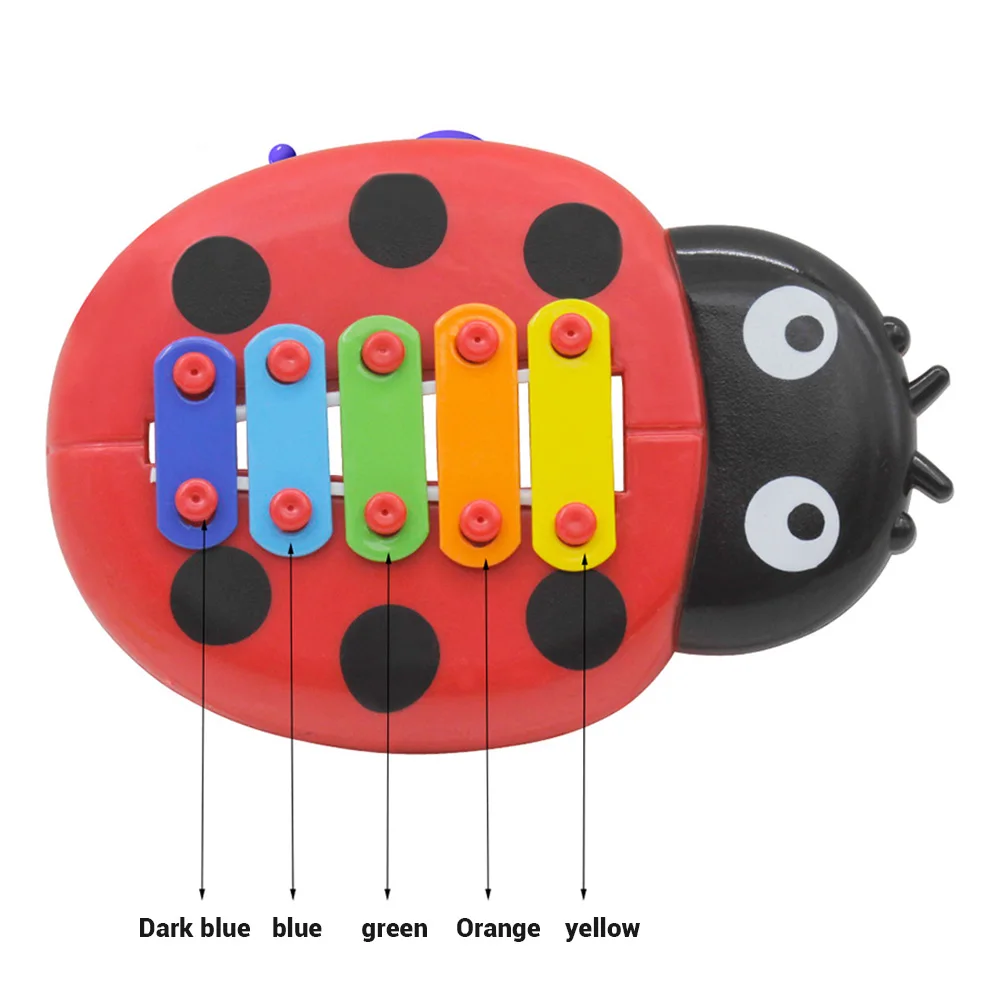 Развивающие игрушки 5 тон Ксилофоны с молоток ручной пианино игрушка &quotБожья