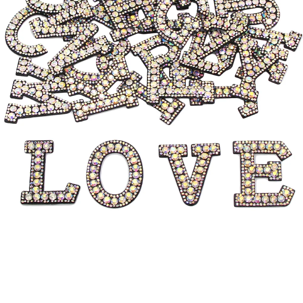 1 шт. нашивки с английским алфавитом 1-9 аппликации Стразы цифрами Горячая