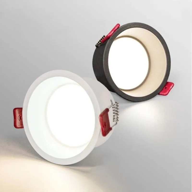 Приглушаемый антибликовый Светодиодный Светильник направленного света 7 Вт 9 12 15