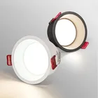 Приглушаемый антибликовый Светодиодный Светильник направленного света 7 Вт 9 Вт 12 Вт 15 Вт круглый белый светодиодный потолочный Точечный светильник 220 В переменного тока внутренний фон светодиоды