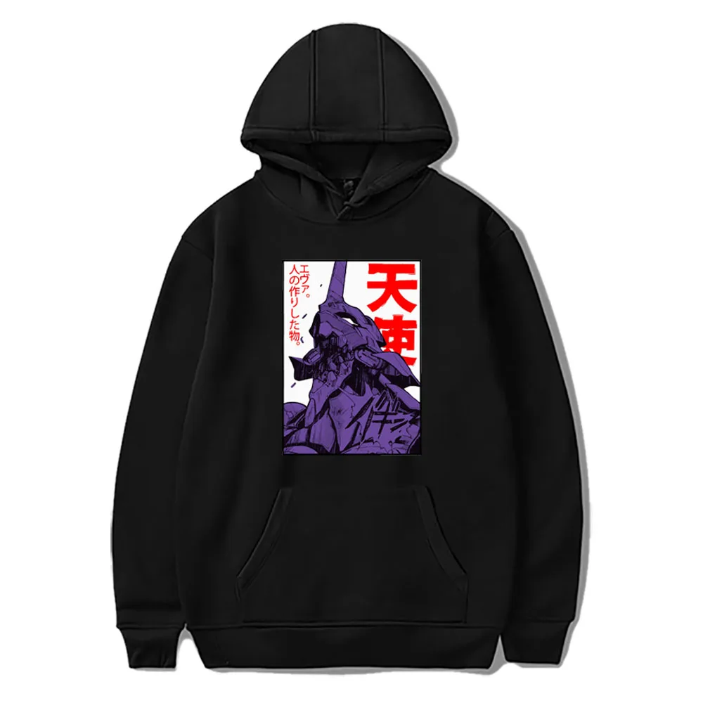 2021 Japan Anime Eva 01 Evangelion Hoodie Men Manga Unisex Streetwear Casual Long Sleeve Sweatshirt
