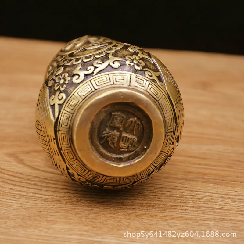 Украшение в виде тыквы ремесла из чистой меди городское сокровище медная тыква