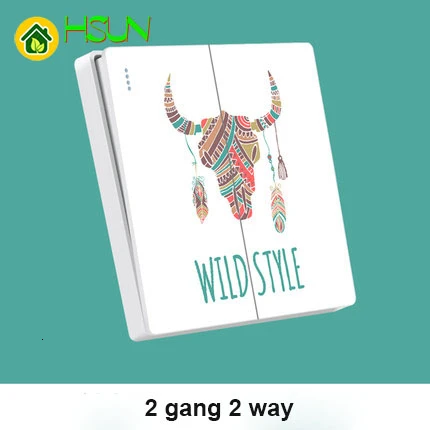 Тип 86 домашнее настенное животное арт переключатель розетка 1 2 3 4 банды способа