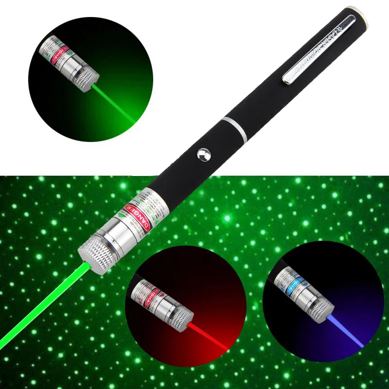 

Powerful Laser Pointer Red/Green/Purple Color Starry Star Laser Pen Beam Laser Light 1MW Lazer 532nm New