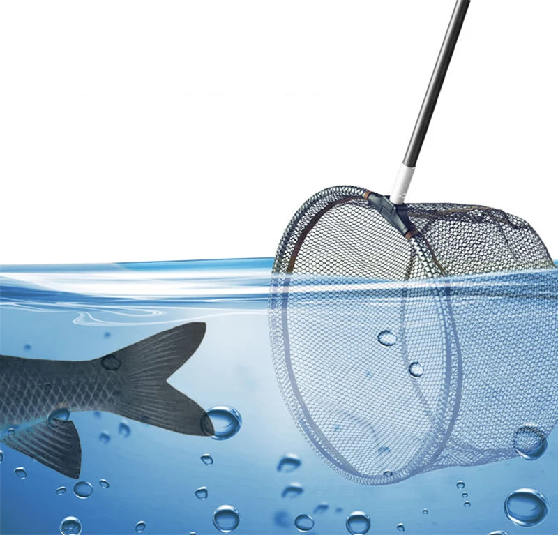 

35CM/40CM/45CM Aluminum Landing Fishing Net Foldable Frame Glue Fishing Net Alloy Brail Net Fishing Tackle Accessories J366