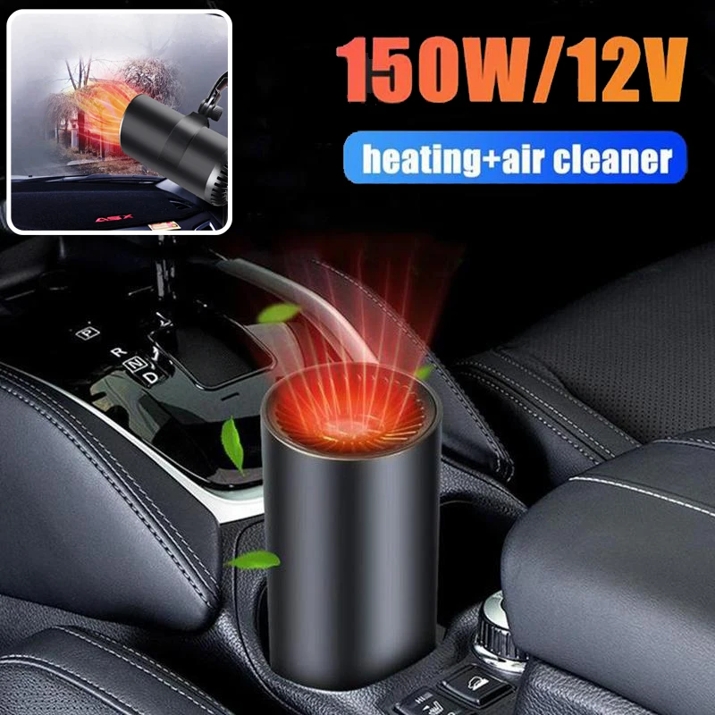 

Winter Car Heater Defroster Portable 12V 150W Auto Heating Cooling Thermostat Dual Defogging Heater for Car SUV Truck RV Trailer