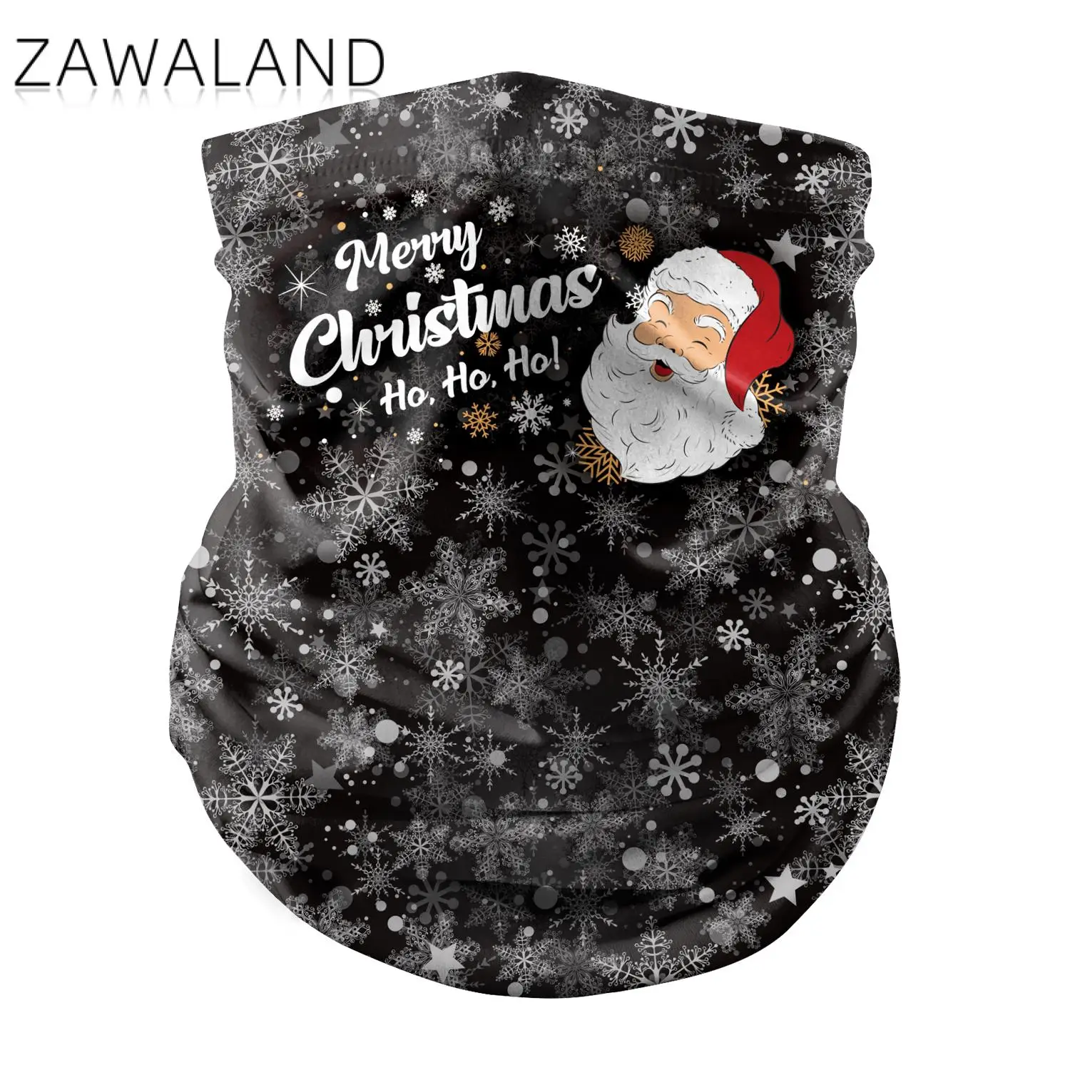 

Zawaland Christmas Print Bandana Ourtdoor Xmas Party Windproof Mouth Scarves Multifunction Adult Unisex Face Mouth Mask Scarf